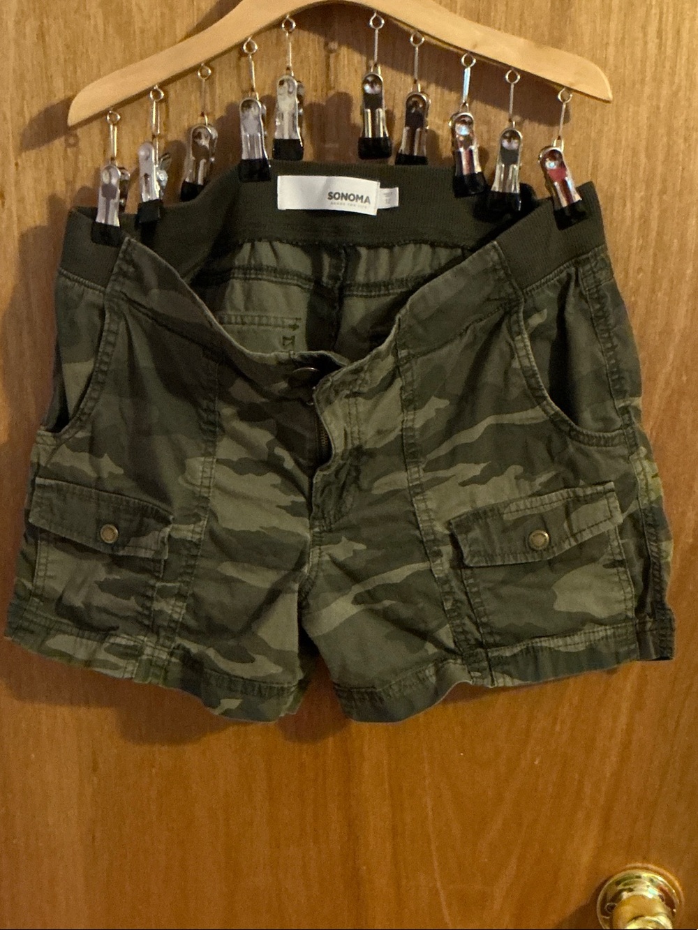 Sonoma Olive Green Camo Cargo Shorts